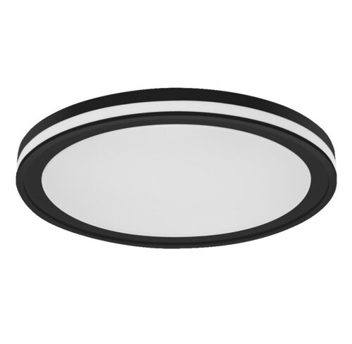 LEDVANCE SMART+ WiFi 28-W-LED-Deckenleuchte ORBIS CIRCLE, 2400 lm, RGBW, dimmbar, rund, schwarz