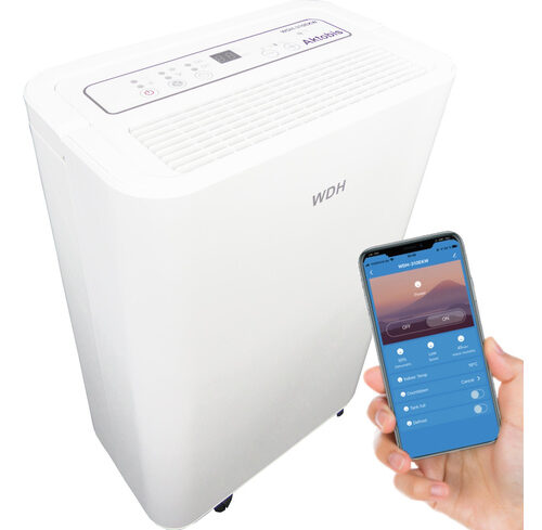 Aktobis WLAN-Luftentfeuchter WDH-310EKW, bis zu 12l/Tag, 2,5 l Tank, App-Steuerung