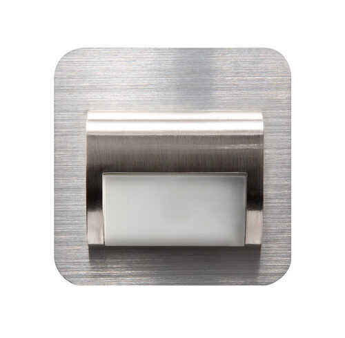 HEITRONIC 2-W-LED-Einbaupanel Valence, passt in Schalter-/Hohlwanddosen, Edelstahlblende