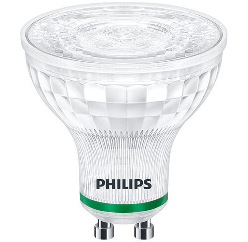 Philips Hocheffiziente 2,4-W-LED-Lampe LEDspot UE PAR16, GU10, 380 lm, 3000 K, 36°, 158 lm/W, EEK B