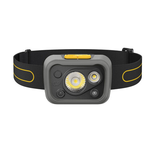 GP LED-Stirnleuchte CHW54, Nah- & Fernlicht, Handgestensteuerung, 375 lm, 110 m Reichweite, IPX5