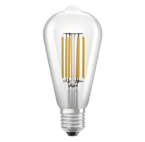 OSRAM Hocheffiziente 4-W-Filament-LED-Lampe EDISON60, E27, 840 lm, warmweiß, 3000 K, 210 lm/W, EEK A