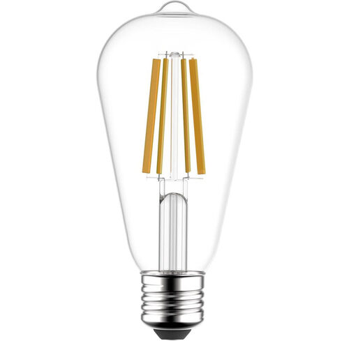 Blulaxa Hocheffiziente 3,8-W-Filament-LED-Lampe ST64, E27, 810 lm, warmweiß, 3000 K, 213 lm/W, EEK A