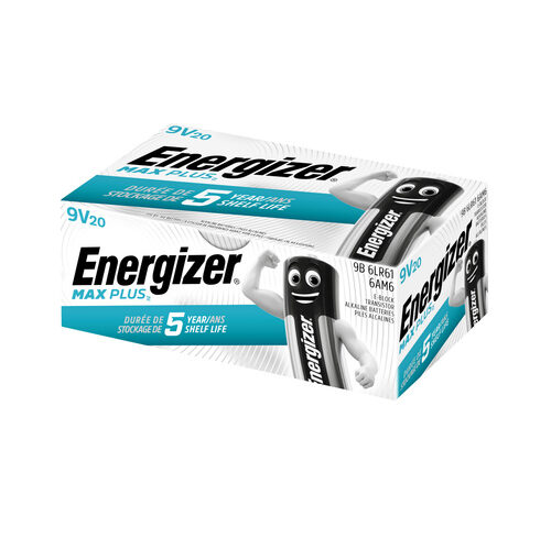Energizer Alkaline-Batterien Max Plus E-Block (9V) 20er Pack
