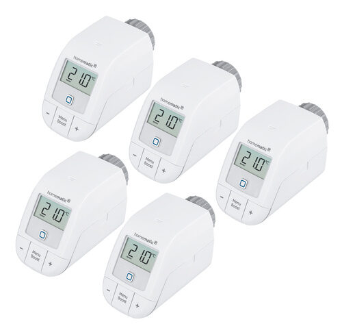 Homematic IP Smart Home 5er-Set Heizkörperthermostat - basic HmIP-eTRV-B-2