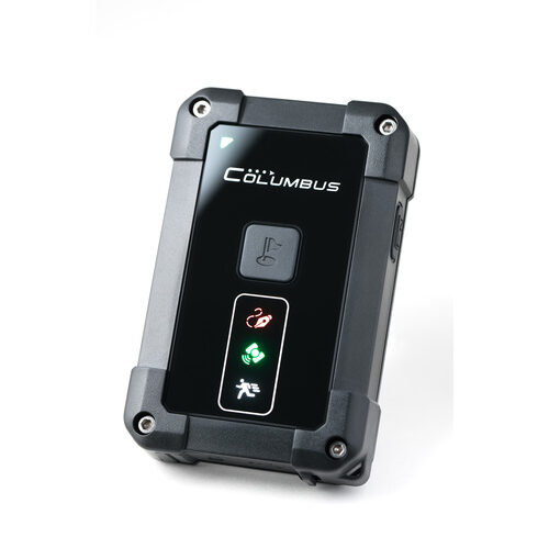 Columbus GNSS-Logger P-1 Mark II, Empfang von 89 Satelliten, 48 h Betrieb, IP66