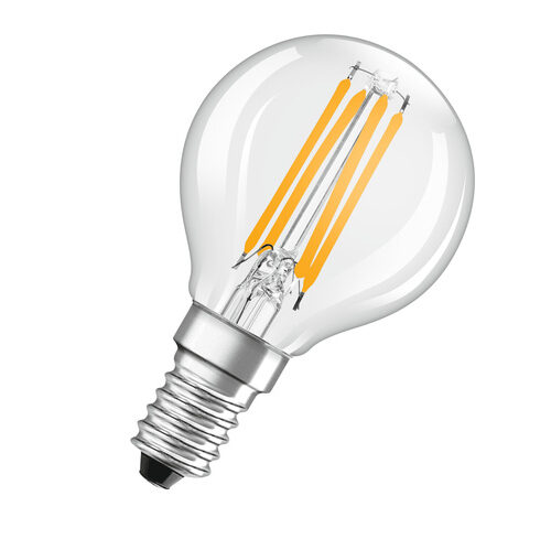 OSRAM Hocheffiziente 2,5-W-LED-Lampe STAR E14, 470 lm, 2700 K, 188 lm/W, FIL, EEK B