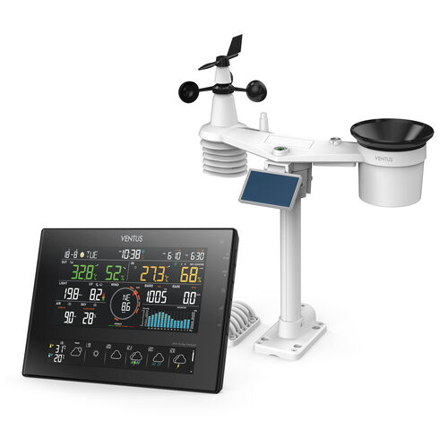 Ventus WLAN-Wetterstation W850, Solar-Kombisensor, Wettervorhersage, ProWeatherLive, AWEKAS