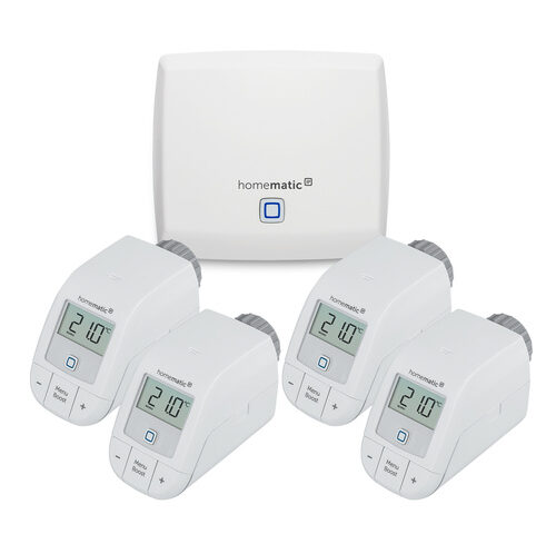 Homematic IP Set Raumklima mit Access Point, 4x Heizkörperthermostat