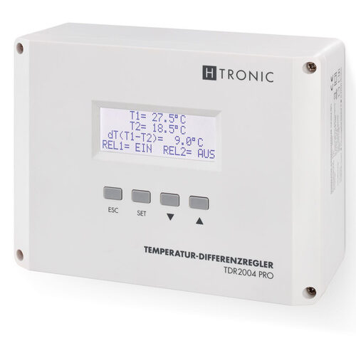 H-Tronic Temperatur-Differenzregler TDR2004 pro