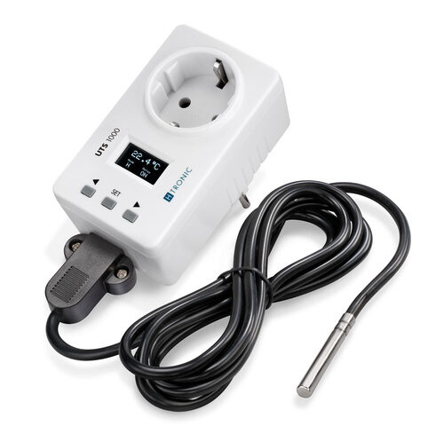 H-Tronic Universal-Temperaturschalter UTS 1000 inkl. Sensor, Länge 2 m, 2-adrig, Silikonkabel