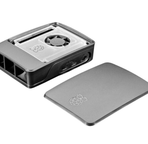 Raspberry Pi Originalgehäuse für Raspberry Pi 5, schwarz/grau
