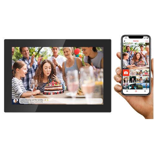 Denver Digitaler Bilderrahmen mit WLAN (2,4 GHz), FRAMEO, IPS-Touchdisplay (10,1"), HD, 16 GB