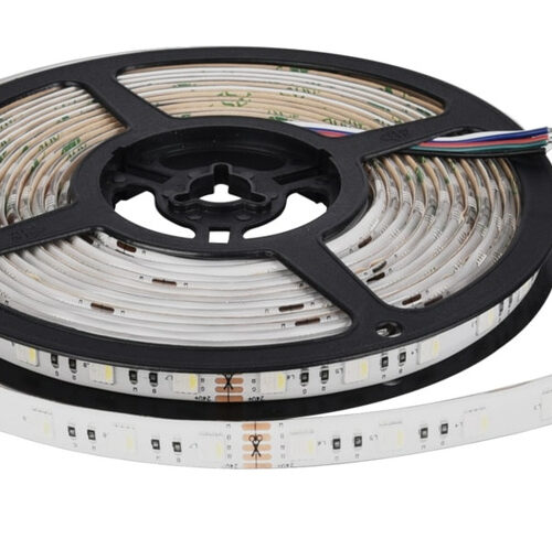 ENOVALITE 5-m-LED-Streifen, 13 W, 12 V DC, RGBW (6500 K), 2,6 W/m, 310 lm/m, 60 LED/m, IP54