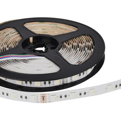 ENOVALITE 5-m-LED-Streifen, 20 W, 24 V DC, RGBW (6500 K), 4 W/m, 370 lm/m, 60 LED/m, IP20
