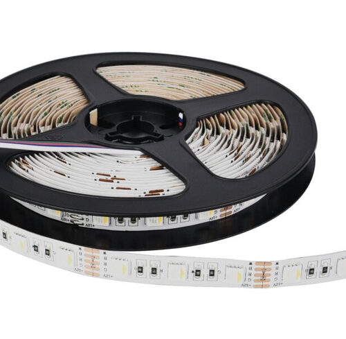 ENOVALITE 5-m-LED-Streifen, 13 W, 12 V DC, RGBW (6500 K), 2,6 W/m, 210 lm/m, 60 LED/m, IP20
