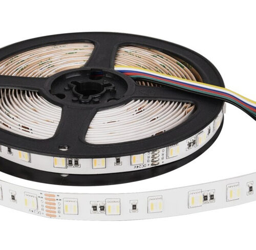 ENOVALITE 5-m-LED-Streifen, 19 W, 24 V DC, RGB+CCT (Tunable White), 3,8 W/m, 340 lm/m, 60 LED/m, IP20