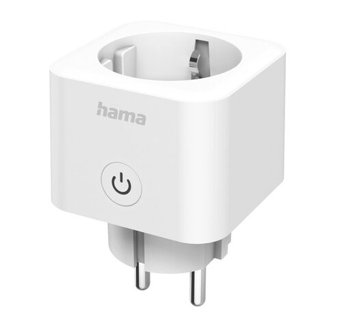 Hama Smarte WLAN-Steckdose, Matter, sprach- und appgesteuert, nachrüstbar, 3.680 W