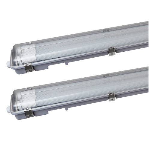 Blulaxa 2er-Set 36-W-LED-Feuchtraumwannenleuchte HumiLED vari, 2-flammig, 3800 lm, 4000 K, 120 cm