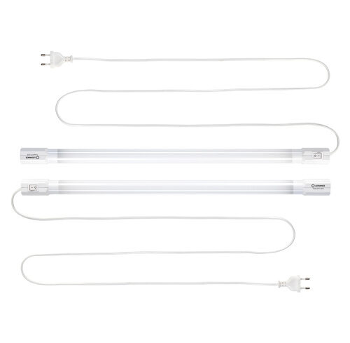 LEDVANCE 2er-Set 19-W-LED-Leuchte TubeKit 1200, 3000 K, 1,8-m-Zuleitung und An-/Aus-Schalter, 120 cm
