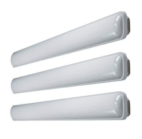 LEDVANCE 3er-Set 48-W-LED-Feuchtraumwannenleuchte SubMARINE Integrated, 4000 lm, 4000 K, 150 cm
