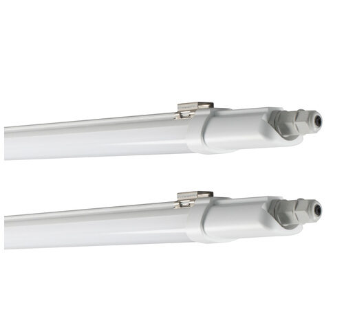LEDVANCE 2er-Set 18-W-LED-Feuchtraumwannenleuchte SubMARINE Integrated Slim, 1600 lm, 4000 K, 120 cm
