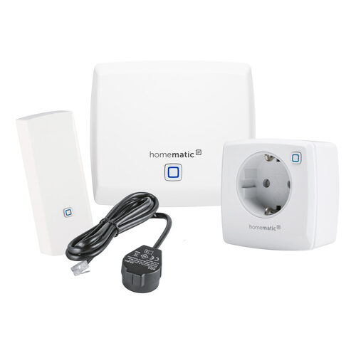 Homematic IP Set Energiemanagement mit Energiezählerschnittstelle und Schalt-Mess-Steckdose