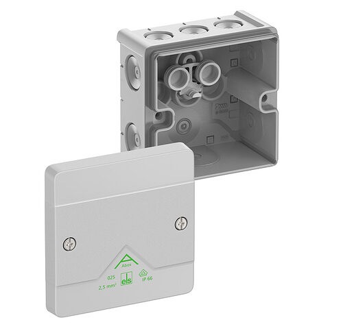 Verbindungsdose Abox 025 leer, grau