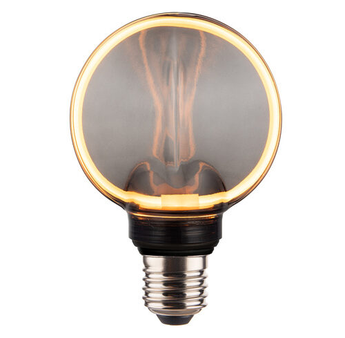 ENOVALITE LED Filament Leuchtmittel, CIRCLE, Smoke, E27, 4W, 100lm, 1800K, dimmbar