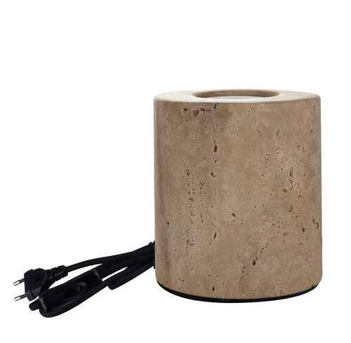 LUXULA Tischleuchte JAR, LX100188, Steinoptik