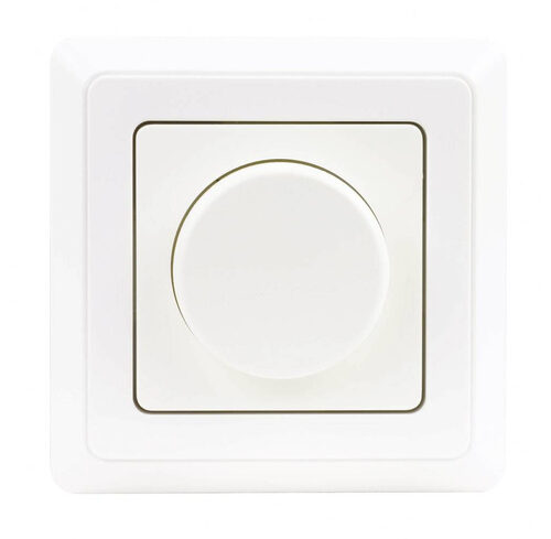 REV Dimmer Universal Komplettgerät, Unterputz mit Rahmen, weiß