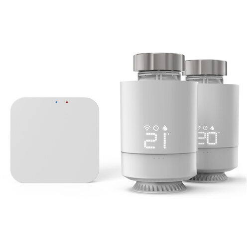 Hama Smart Home Heizungssteuerung-Set (2x Heizkörperthermostat, 1x Bridge), WLAN, ZigBee