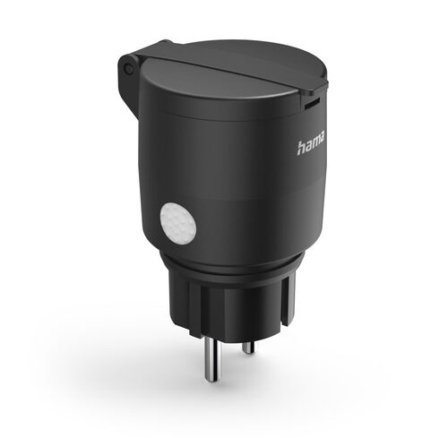 Hama Smarte WLAN-Steckdose, außen, IP44, Matter, Stromverbrauchsmesser, 2.300 W