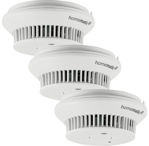 Homematic IP Smart Home 3er-Set Rauchwarnmelder mit Q-Label, HmIP-SWSD-2