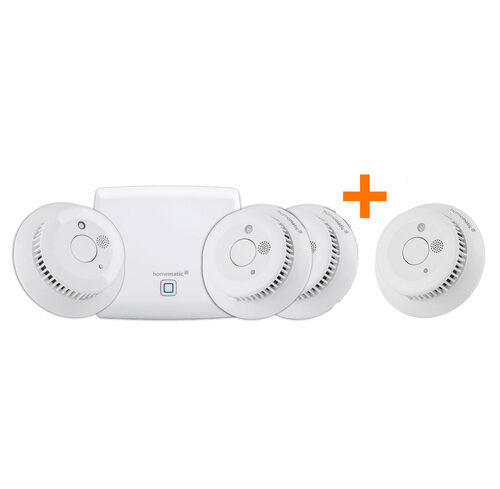 Homematic IP Smart Home Set Rauchwanmelder, 1xHAP,4x SWSD-2
