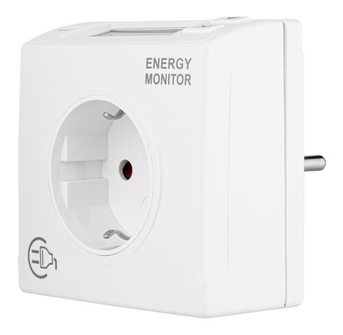 REV Ritter Energiekostenmessgerät, mit Display, weiß