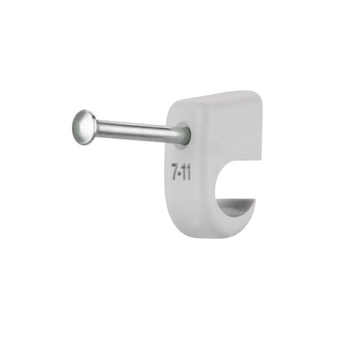 REV Ritter Express-Schelle, 7-11 mm, 200 Stück, mit Nagel, Grau