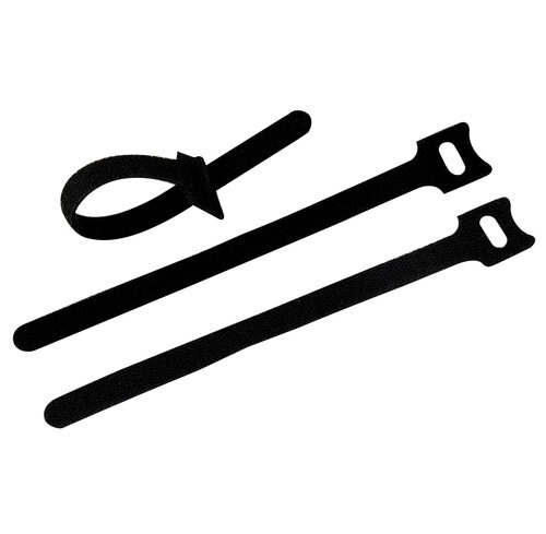 REV Ritter Klettband, 200 x12mm, 5 Stück, Schwarz