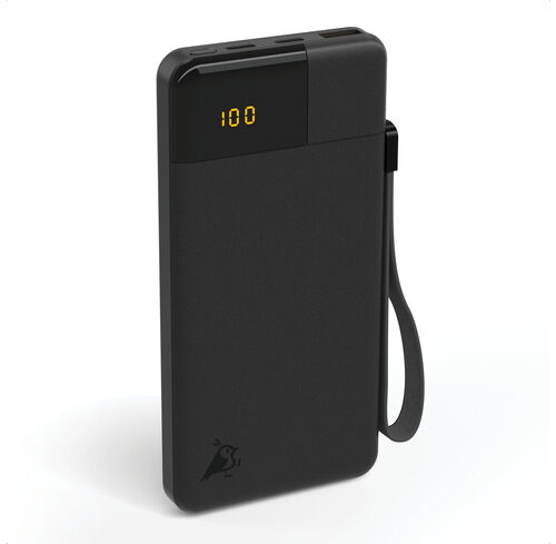 Aqiila Powerbird B10 Powerbank, 20W, 10.000 mAh, Schwarz