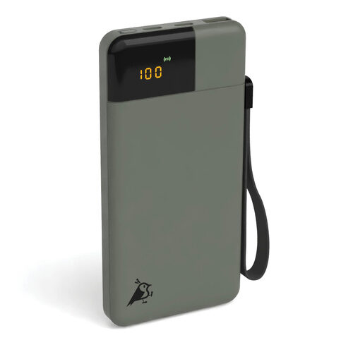 Aqiila Powerbird B10 Powerbank, 20W, 10.000 mAh, Moosgrün