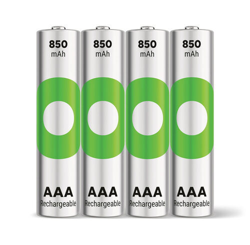 GP AAA Akku NiMH 850 mAh RECYKO, 1,2 V, 4 Stück