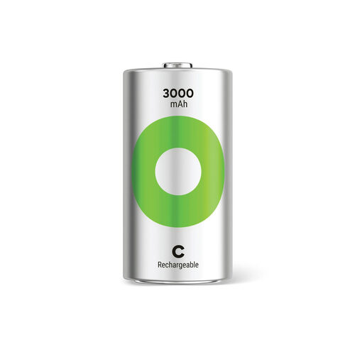 GP Baby-C Akku NiMH 3000 mAh RECYKO, 1,2V, 2 Stück