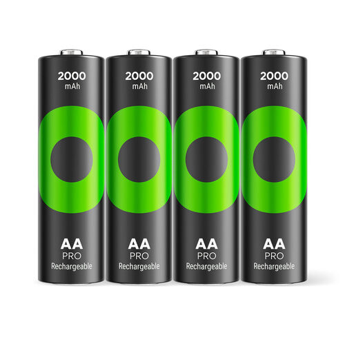 GP AA Akku NiMH 2000 mAh RECYKO PRO, 1,2 V, 4 Stück
