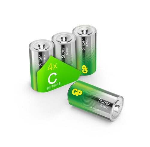 GP Super Alkaline C Baby Batterie 1,5V, 4 Stück