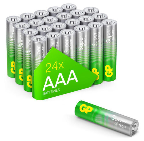 GP AAA Batterie Alkaline Super, 1,5V, 24 Stück
