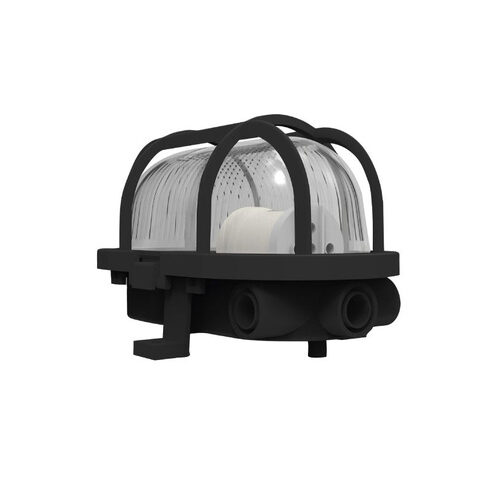 Müller-Licht Feuchtraumwannenleuchte, Oval,Müller Licht Feuchtraumwannenleuchte, Oval, Schutzkorb schwarz, E27