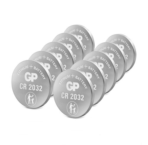 GP Lithium CR2032 Knopfzelle, 3V, 10 Stück