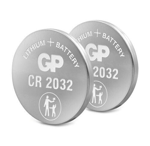 GP Lithium CR2032 Knopfzelle, 3V, 2 Stück