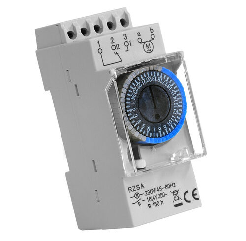 RELTECH Zeitschaltuhr RZSA3, 24 V-, DIN-Schiene, Analog