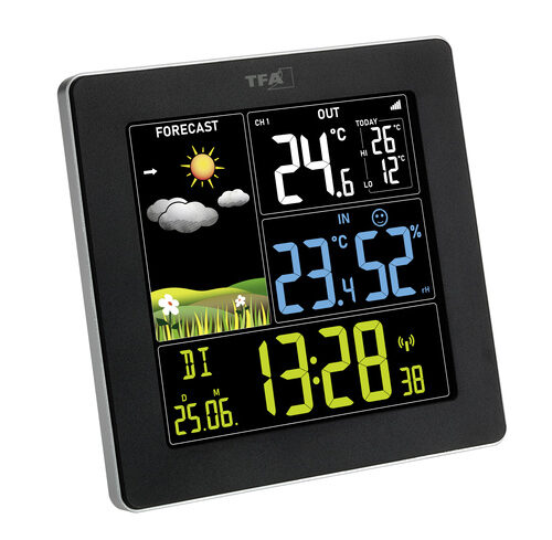 TFA Dostmann Funk-Wetterstation mit Farbdisplay SUN 2